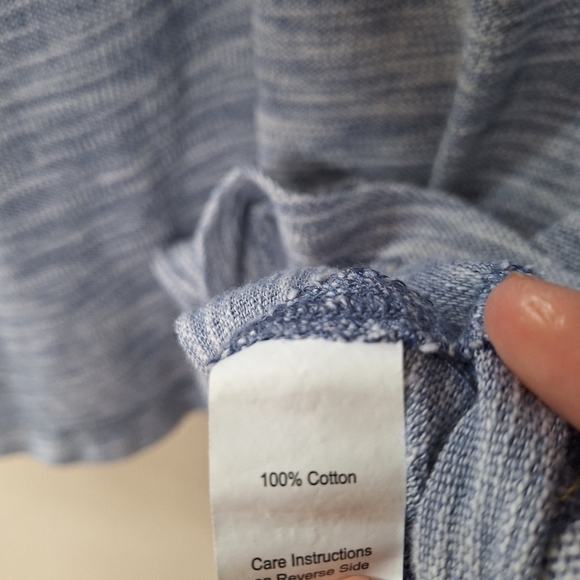 32 Bar Blues Mens Short Sleeve Polo Shirt. Blue/White Heathered. Size XXL - Picture 7 of 8